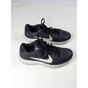 Nike Boys Shoes‎ Alpha Huarache Black Baseball Cleats AV0706-001 Size 4.5Y